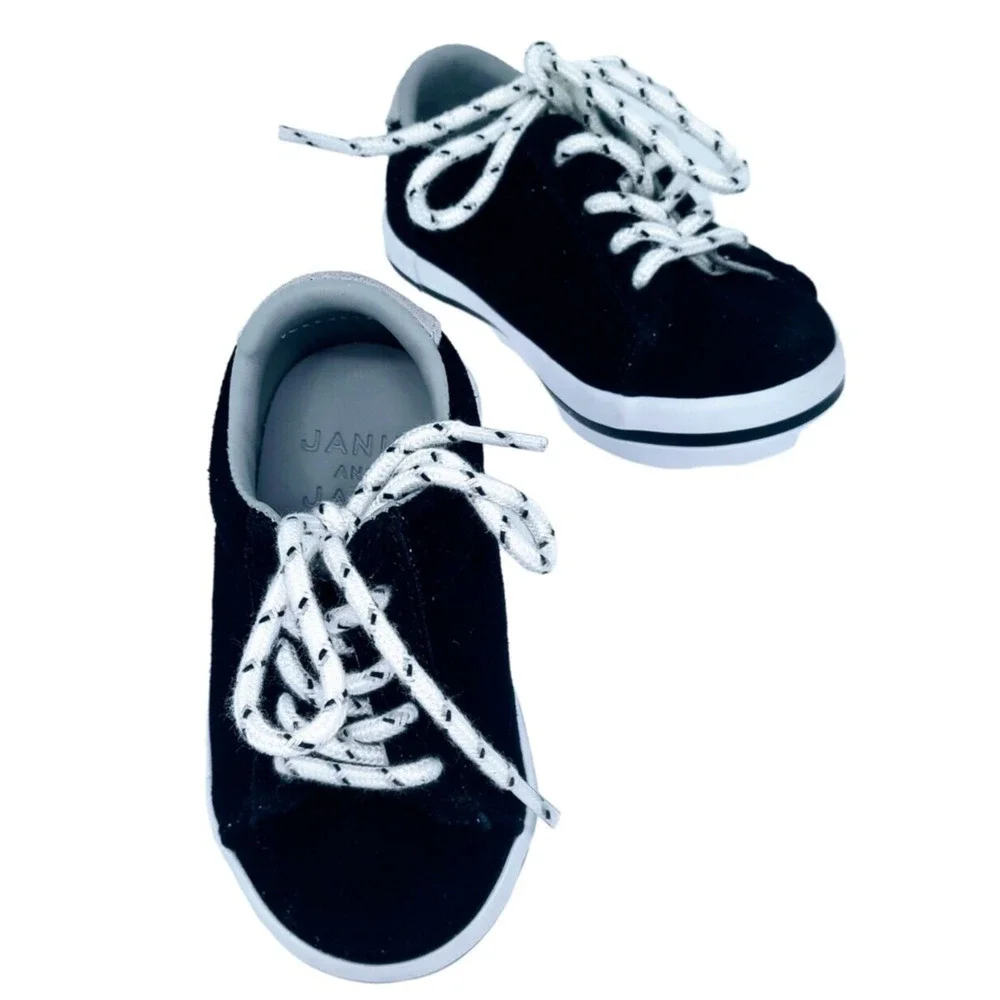 janie and jack baby boy sneaker shoes‎ size 4 black